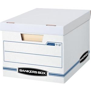 Bankers Box 30 Pack STOR/FILE Basic Duty File Storage Boxes, Standard Assembly, Lift-off Lid, Letter/Legal, White/Blue