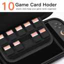 KIMHY Carrying Case for Switch 2 (2025), 2 in 1 Hard Protective Case and Screen Protector for Nintendo Switch 2, Large Capacity Travel Bag with 10 Game Card Slots and Pocket for Console & Accessories