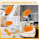 Redones Dusters for Swiffer - Reusable Duster Refill Compatible with Swiffer Hand Duster(8 Pack+1Handle), 360 Heavy Duty Dusters Refills