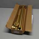 Gold Shower Curtain Rod 34-66 Inches(2.8-5.5ft) Never Rust Adjustable Shower Rod Spring Tension Non Slip No Drilling Shower Rods for Bathroom Garland Window