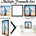 OMAIGAR 10x10 Picture Frame for 10by10 Square Poster Photo Canvas Certificate Black High Transparent Photo Frame Wall Desktop Horizontal Vertical 10 x 10