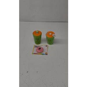 1. Kids Set Of 2 SQUEESH YUM BOBA TEA SQUISHEES, 2. Jumbo Glitter
