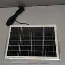 6-Inch Solar Powered Fan, 15W Solar Panel Power Fans for Greenhouse or Chicken Coop Air Circulation Cooling, 2350 RMP High velocity, 40 dB Queit Operation (Black)