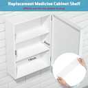 Colingmill Medicine Cabinet Replacement Shelves Wooden Bathroom Shelves Suitable for Bathroom Living Room Kitchen Wall Mounted and Hanging Medicine Cabinet(2 Pack,13 Inch)