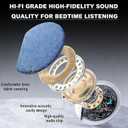 2026 New Bluetooth Sleep Pillow Speaker, Wireless White Noise Pillow Speaker with Timer, Ultra-Thin Stereo Bass Private Sleep Speaker for Adults Kids (Blue)