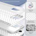 2 x Compatible with iPhone 14 Pro Case, with Polka Dot Aesthetics Design Simple Case for Women Girl, Cute Fashion Soft TPU Slim Protection Phone Case for iPhone 14 Pro 6.1'' - White
