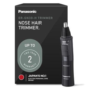 Panasonic Mens Ear and Nose Hair Trimmer, Wet Dry Hypoallergenic Dual Edge Blade - ER-GN30-H