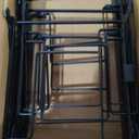 MUDEELA 8-Tier Pots and Pans Organizer under Cabinet, 15.83" Height Heavy Duty Pot Pan Organizer Kitchen Cabinet Organization and Storage, Adjustable Pot Rack for Frying Pan, Cast Iron Skillet, Black