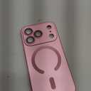 Misscase Magnetic for iPhone 17 Pro Case,Comes with Camera Lens Protector,Compatible with Magsafe,Soft TPU Full Protection Slim Smooth Bumper Shockproof Phone Cover Rose Gold