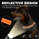 Martingale Collar for Dogs,Reflective Martingale Dog Collars with Quick Release Buckle,Adjustable Nylon No Pull Dog Collar for Walking Training(Blue, Extra Large) (Medium, SUPER-Orange)