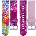 Chofit 5 Pack Bands Compatible for Verizon Gizmo Watch 3 Adventure 3 2 1/for Gabb Watch 3 3E 2 1, 20MM Band Colorful Pattern Wristband Straps for Gizmo Watch/SyncUP Watch