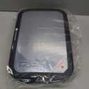 KeaBabies Baby Car Seat Mirror - Wide Shatterproof Backseat Infant Car Mirror for Baby Rear Facing, Crystal Clear View, Travel Accessories, Easy Install & Adjust for Removable Headrest (Matte Black) (Large 11.5 x 7.5")