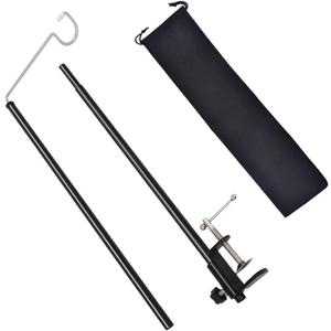Camping Lantern Stand Folding Lamp Stand Camping Light Hanging Poles Lantern Pole Hanger for Outdoor