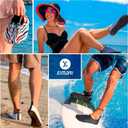 SIMARI Water Shoes Women Men Aqua Socks Beach Barefoot Quick Drying Aqua Aerobics Swim Pool Non Slip Outdoor Travel Essentials Surf River Lake Snorkeling Kayak Yoga Adult Youth (7-8 Women/6-7 Men, 144-black)