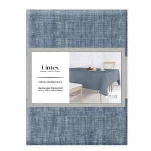 Lintex Cece Chambray Rectangle Tablecloth - Indigo - 60 x 84 in