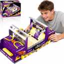Basketball Shooting Game Console Building Block Set, DIY Basketball Street Game Hall Machine for Families with Music & Moving Hoop,Light, Fun Gifts for Teenagers and Adults 2036PCS