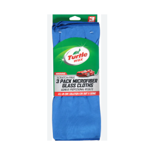 Turtle Wax 3 Pack Microfiber Glass Cloth