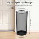 6 Pcs Large Mesh Umbrella Basket Black, 10.2 x 19.7 Inch