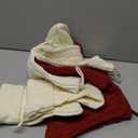 Christmas Stockings Set of 4,18" Large Personalized Knitted Red White Christmas Stockings Customized with Name Tags for Kids Holiday Xmas Family Fireplace Party Hanging Decoration Stockings Gifts