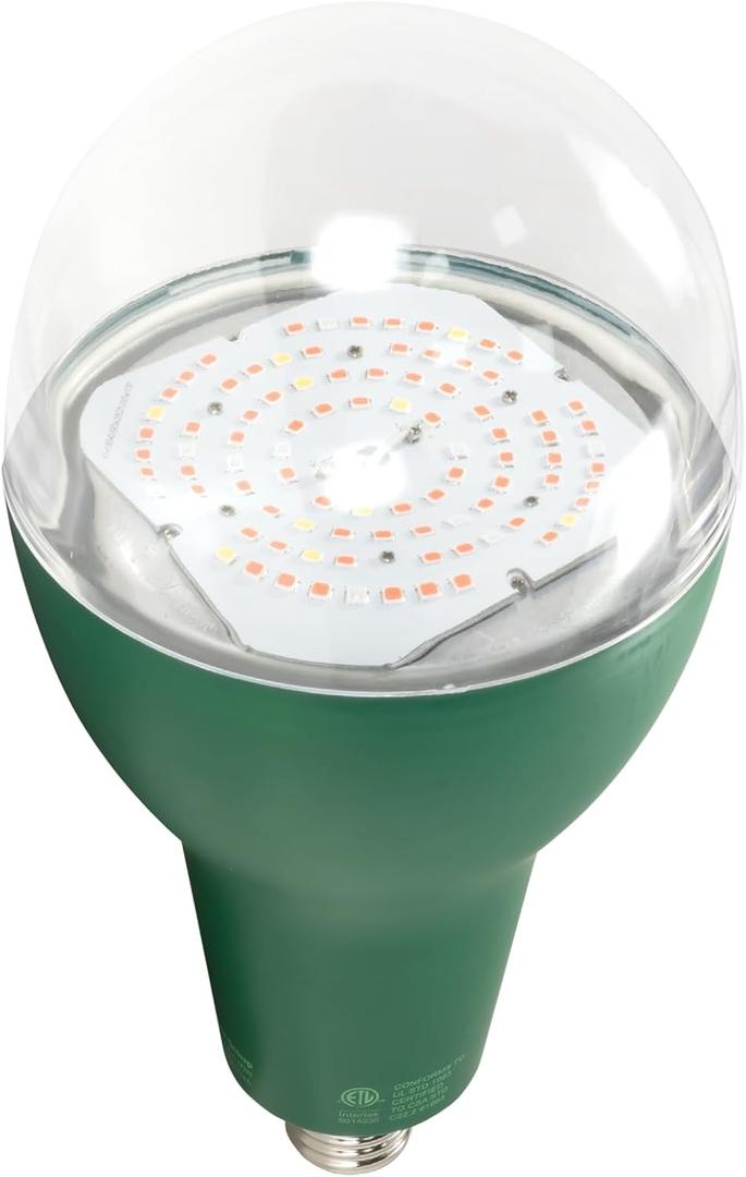 40W LED Plant Grow Light Bulbs Full Spectrum with 52.54 PPF,E26 Base,Grow Light for Indoor Outdoor Plants