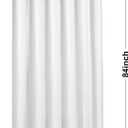 Barossa Design Extra Long Shower Curtain Liner with 6 Magnets - 72" x 84" XL White Waterproof PEVA Shower Liner for Bathroom, PVC Free, Metal Grommets - White, 72x84