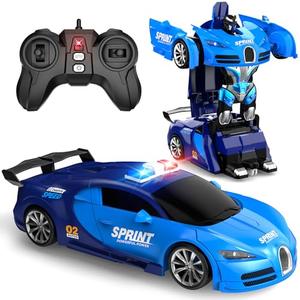 SnowRap Remote Control Car, RC Cars One-Click Becoming Robot Transforming Toys Car for Boys 8-12, 4-7, Smooth Deformation, Demo Mode, 360° Rotation, 2.4GHZ, Toys for Christmas Day, Kids