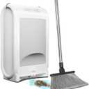 EyeVac Pro Touchless Vacuum Automatic Dustpan - Ultra Fast & Powerful - Great for Sweeping Salon Pet Hair Food Dirt Kitchen, Corded Canister Vacuum, Bagless, Automatic Sensors, 1400 Watt (White)