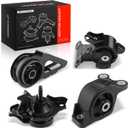 A-Premium 4PCS Engine Motor Mount and Transmission Mount Set Compatible with Honda Fit 2007-2008 L4 1.5L, Manual Transmission, Replace# 50840-SAA-003, 50810-SAA-982