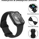 18 Pack Sport Band Compatible with Apple Watch Bands 40mm 41mm 38mm 46mm 45mm 44mm 42mm 49mm for Women Men, Silicone Band with Organizer for iWatch Ultra Series 11 10 9 8 7 6 5 4 3 2 SE/SE 3nd