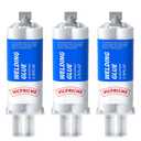 Vicpricme Heavy Duty Epoxy Metal Glues - 5 Min Set, Waterproof Repair for Metal, Plastic, Wood, Ceramic. Fix Leaks & Cracks on Auto, Marine, Pipes, DIY. 3 Pack (1.76oz)