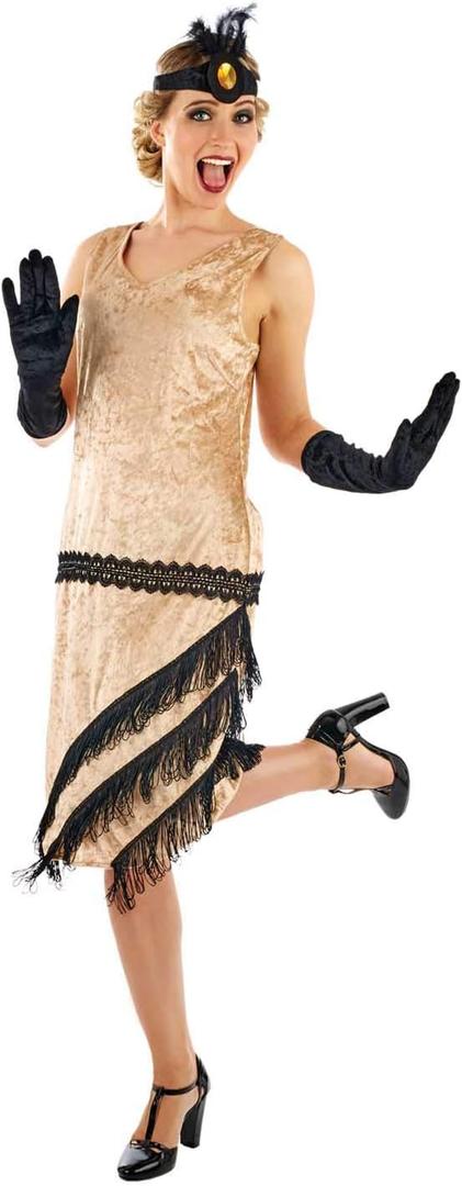 fun shack Flapper Costumes For Women, 1920s Roaring 20s Dress, Vintage Flapper Outfit For Parties, Events (Medium)
