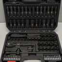 1/4 Inch Drive Impact Socket Set, 83Pcs Socket Wrench Set Metric & SAE from 4-15mm, 5/32-9/16", 6 Point CR-V Deep & Shallow Sockets Kit with 72T Ratchet Handle, E Torx, for Automotive & Home