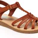 Simple Joys by Carter's Girls Freya Sandal (Brown, 4 Toddler)
