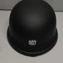 German Style Motorcycle Half Helmet Open Face Adult Men Women DOT Approved Retro HelmetMatte Black (Large)