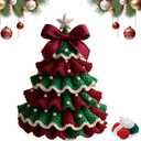 DIY Crochet Christmas Tree Kit for Beginners, Handmade Crochet Christmas Tree Kits - Easy Crochet Kit with Simple Instruction Manual, for Christmas