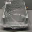 FURTIME Stainless Steel Cat Litter Box with Lid, Metal Kitty Litter Box for Small Cats, Kitten Litter Boxs with Scoop and Mat, Non-Sticky, Anti-Leakage, Easy to Clean, 17"x13"x8.4" (Small) (Silver)