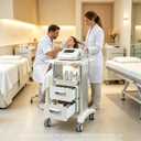 TTSUPER ABS Medical Rolling Trolley with 2 Drawers, 225-lb Capacity