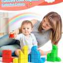 Magnetic Blocks for Toddlers, 1.34 inch 36PCS Kids Building Toys, Creative Stacking Colorful Sensory Block with Magnet, Educational Construction Cubes Set for Boys Girls Kids Ages 3 4 5 6 7 Year