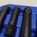 Spline Lug Nut Socket Set, 8 Piece SAE & Metric Locking Lug Nut Removal Tool, Wheel Lock Removal Kit for Easy Removing of Aftermarket & Factory Wheel Lug Nuts (Carbon)