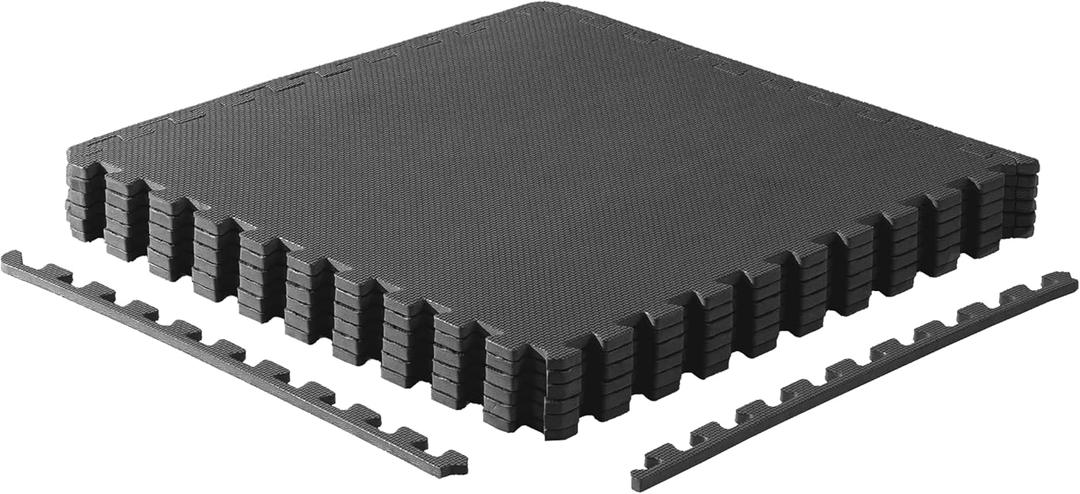 CAP Puzzle Exercise Mats | 1/2 Thick EVA Interlocking Foam Tiles for Home Gym Flooring | Multiple Options