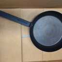 Merten & Storck Pre-Seasoned Carbon Steel 10” Frying Pan Skillet, Use on Induction, Stove and Grill, Durable, Even-Heating, for Searing, Grilling, Oven Use, and Campfire, Indoor/Outdoor
