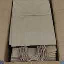 Toovip 90 Pack Plain Brown Kraft Paper Bags with Handles Bulk, Multiple 3 Assorted Sizes Gift Bags for Favors Grocery Retail Party Birthday Shopping Business Goody Craft Merchandise Take Out Sacks