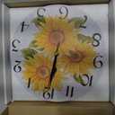 Silent Wall Clock Round - Non-Ticking Desk Clock Battery Operated Quiet Decorative for Living Room Home Office School Kitchen