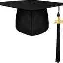 Unisex Adult Matte Graduation Cap with 2026 Tassel Year Charm for High School & Bachelor Master