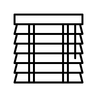 Easy Install No Drill Blinds 45" ,  White 