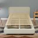 0.68-Inch Horizontal Wooden Bunkie Board/Bed Slats, Enhance Mattress Support, Queen(60.5"), Beige