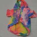 Tie Dye Dog Hoodie, Winter Coat for Small Dogs - Ultra-Soft Adjustable Warm Hood, Breathable Comfort Fabric for Daily Use Small