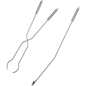 Solo Stove Fire Pit Tools – 2-Piece Set Includes 36.5" Fire Pit Poker and 32" Wood Tongs – Stainless Steel Grabber Tools for Outdoor Campfires, Bonfires, and Fire Pit Accessories