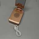 Gifts for Women Girls, Joymate Bluetooth Speaker Phone Stand with Charging Function 360° Rotable Adjustable Cell Phone Holder with HD Surround Sound for Desk Fits All Phones, Tablet (Rose Gold)