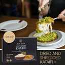 AHLAVIA Premium Kataifi Shredded Fillo Dough 17.6 oz (500g) – Dried Kadayif Pastry for Kunafa, Knafeh, Katafi – Middle Eastern Desserts, Family Pack for Authentic Pastry and Dubai Chocolate Desserts (Exp Date: 05/18/27)